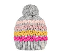 Sterntaler Mädchen Bommelmütze Streifen Beanie-Mütze, Silber Mel, 51