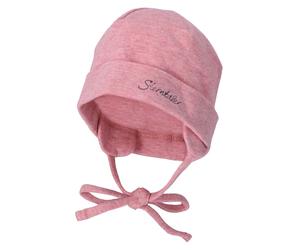 Sterntaler Erstlingsmütze Beanie zum Binden - Rosa meliert - Gr. 41