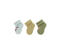 Sterntaler Erstlingssocken 3er Pack Helikopter - Baby Socken mit Innenfrottee und Umschlag - hautsympathische Neugeborenen Socken mit hohem Baumwollanteil - Jungen Motiv Strümpfe, helltürkis, 0