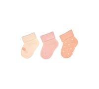 Sterntaler Erstlingssocken 3er Pack Schildkröte - Mädchen Baby Socken uni und Motive - mit hohem Baumwollanteil - hautsympathische, elastische Strümpfe für Neugeborene, zartrosa, 0