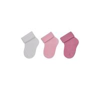 Sterntaler Erstlingssocken 3er Pack uni - Baby-Erstlingssocken im 3er Pack aus Bambuszellstoff, hautfreundlich, feuchtigkeitsregulierend, Umschlag, Perlrosa