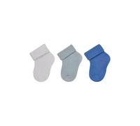 Sterntaler Erstlingssocken 3er Pack uni - Baby-Erstlingssocken im 3er Pack aus Bambuszellstoff, hautfreundlich, feuchtigkeitsregulierend, Umschlag, Königsblau