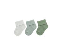 Sterntaler Erstlingssocken 3er Pack uni - Baby Socken mit Innenfrottee und Umschlag - hautsympathische Neugeborenen Socken mit hohem Baumwollanteil - Unisex Strümpfe einfarbig, helltürkis, Größe 0