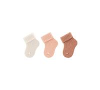 Sterntaler Erstlingssocken 3er Pack uni - Mädchen Baby Socken gerippt mit hohem Baumwollanteil - hautsympathische, elastische Strümpfe für Neugeborene, zartrosa, 0