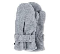 Sterntaler Fäustling mit Daumen, aus Microfleece mit Klettverschluss, gefüttert - unisex Accessoires für Babys & Kleinkinder - weich, warm und bequem - silber melange, Gr. 3