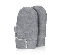 Sterntaler Fäustling ohne Daumen, gefüttert mit Microfleece, mit Klettverschluss - unisex Accessoires für Babys & Kleinkinder - warm und bequem - silber melange, Gr. 1