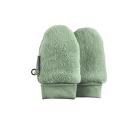 Sterntaler Fäustlinge ohne Daumen aus Teddyflausch mit Bündchen aus Stretchmaterial (Bio) Unisex - Baby und Kinder Handschuhe gefüttert - steingrün, 0