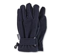 Sterntaler Fingerhandschuhe aus wasserabweisendem Microfleece mit Klettverschluss, Alter: 10-11 Jahre, Größe: 6, Blau (Marine)