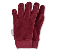 Sterntaler Fleece-Fingerhandschuhe mit elastischem Umschlag, Alter: 15-16 Jahre, Größe: 8, Dunkelrot