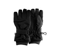 Sterntaler Fingerhandschuhe Rips wasserdicht - Warme Kinderhandschuhe mit Thinsulate-Futter, Klettverschluss & Strickbündchen- Unisex Handschuhe für Winter, Outdoor, Schnee - dunkelgrau, Größe 3