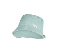 Sterntaler Fischerhut Musselin - Leichte Kindermütze aus Bio-Baumwoll-Musselin mit Innenfutter und UV-Schutz 50+ - Graublau, Größe 53