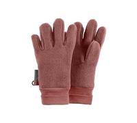 Sterntaler Fleece-Fingerhandschuhe mit elastischem Umschlag, Alter: 7 - 8 Jahre, Größe: 5, Hellrot melange