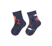 Sterntaler Fli Fli AIR 2er Pack Quallen - Fliesen Flitzer für Jungen im Doppelpack - Stoppersocken mit rutschfester Sohle - Fliesensocken mit Motiven - blau, 18