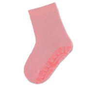 Sterntaler Fli Fli SOFT uni - Mädchen Fliesen Flitzer einfarbig - warme Stoppersocken Baby mit Innenfrottee - elastische Baby und Kinder Strümpfe mit Anti-Rutsch-Sohle, mattrosa, Größe 20