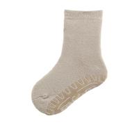 Sterntaler Fli Fli SOFT uni - Unisex Fliesen Flitzer einfarbig - warme Kinder Stoppersocken mit Innenfrottee - elastische, hautsympathische Kinder Strümpfe mit Anti-Rutsch-Sohle, beige, Größe 32