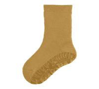 Sterntaler Fli Fli SOFT uni - Unisex Fliesen Flitzer einfarbig - warme Stoppersocken Baby mit Innenfrottee - elastische Baby und Kinder Strümpfe mit Anti-Rutsch-Sohle, goldbraun, Größe 24
