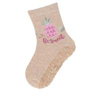 Sterntaler Fli Fli SUN Ananas - Fliesen Flitzer für Mädchen - Stoppersocken mit rutschfester Sohle - Fliesensocken mit Motiven - beige melange, 18