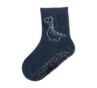 Sterntaler Fli Fli SUN Dino - Jungen Fliesen Flitzer mit Motiv - dünne Stoppersocken Baby - bequeme, hautsympathische Sommer Socken - Baby und Kinder Strümpfe mit Anti-Rutsch-Sohle, marine, Größe 18