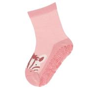Sterntaler Fli Fli SUN Zebra - Fliesen Flitzer für Mädchen - Stoppersocken mit rutschfester Sohle - Fliesensocken mit Motiven - mattrosa, 20