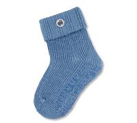 Sterntaler Baby - Jungen Fliesen Socken Baby Fli Fli Umschlag Wolle, Mittelblau, 34