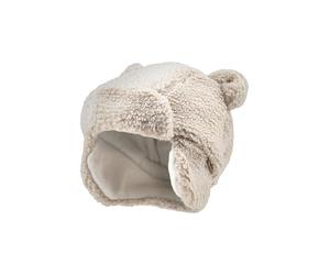Sterntaler Fliegermütze aus Teddyplüsch - Warme Holzfällermütze mit kleinen, angesetzten Öhrchen - Jungen Wintermütze mit Ohrenklappen - Kinder Mütze, gefüttert mit Baumwollfleece - Natur, 51