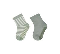 2er-Pack Stoppersocken Fliesen Flitzer Air geringelt Jungen STERNTALER eisblau Gr. 23/24