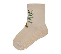 Sterntaler Fliesen Flitzer SUN Krokodil - Baby- und Kinder Fliesen Flitzer SUN mit Krokodil-Motiv, durchbrochene Anti-Rutsch-Sohle, luftdurchlässig, angenehmes Fußklima, Beige, Größe 22