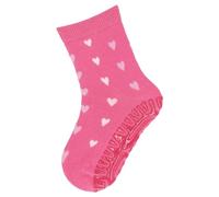 Sterntaler Glitzer Flitzer SUN Herzen - Baby Fliesen Flitzer für Mädchen - Stoppersocken mit rutschfester Sohle - Fliesensocken mit Motiven - pink, 18