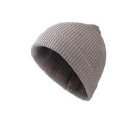 Sterntaler GOTS Strickmütze Rippe - Babymütze aus Baumwolle (Bio) mit Umschlag - anschmiegsame Unisex Beanie Mütze mit Rippenmuster - Baby und Kinder Übergangsmütze, lichtgrau, Größe 57