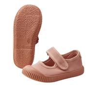 Sterntaler Halbschuh Uni - Mädchen Baby und Kleinkind Schuhe aus Baumwolle - modischer Halbschuh mit Klettverschluss - Kinder Sommerschuh mit Rutschfester Sohle, mattrosa, Größe 24