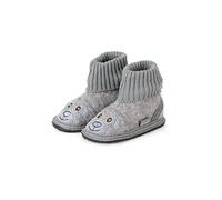 Sterntaler Hausschuhe Bär - Unisex Hausschuhe aus Wollfilz - bequemer Baby und Kinder Hüttenschuh mit rutschfester Sohle - Kindergarten Pantoffeln mit elastischem Strickbund