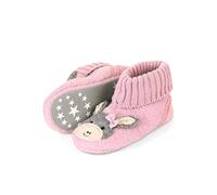 Sterntaler Hausschuhe Emmi Girl - Mädchen Hausschuhe aus Wollfilz - Baby und Kinder Hüttenschuh mit rutschfester Sohle - Kindergarten Pantoffeln mit elastischem Strickbund, blasslila, Größe 18