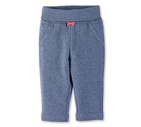 Sterntaler Hose für Mädchen, Mit elastischem Hüftbund und Schleifchen, Alter: 6-9 Monate, Größe: 74, Blau