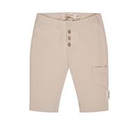 Sterntaler Hose mit Tasche - Baby- und Kinder Hose aus Baumwolljersey mit Elasthan, aufgesetzte Tasche Links, Kokosnussknöpfe vorn, Beige, Größe 80