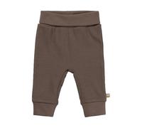 Sterntaler Hose Rippjersey - Unisex Babyhose - Jogginghose aus Baumwollmischgewebe mit elastischen Bündchen - Bequeme Kinder Schlupfhose, Kinderkleidung ab Geburt, braun, Größe 86