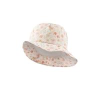 Sterntaler Hut floral - Mädchen Sommer Hut mit Allover floralem Print - Sonnenhut mit Futter aus Batist (Bio) - Baby und Kinder Strand Hut mit breiter Krempe, Fischerhut, Ecru, Größe 51