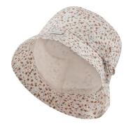 Sterntaler Hut Millefleurs - Mädchen Sommer Hut mit kleinem Blütenmuster - UV-Schutz 50+ Sonnen Hut mit Futter aus Batist (Bio) - Fischerhut - Baby und Kinder Sommer Mütze, Ecru Größe 45