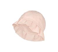 Sterntaler Hut Punkte - Sonnenhut aus weicher Baumwolle mit 3D-Punkten, gefüttert mit Bio-Baumwoll-Batist, mit Gummizug, atmungsaktiv und pflegeleicht - Staubrosa, Größe 47