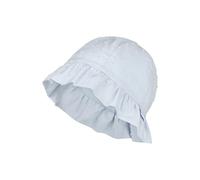 Sterntaler Hut Punkte - Sonnenhut aus weicher Baumwolle mit 3D-Punkten, gefüttert mit Bio-Baumwoll-Batist, mit Gummizug, atmungsaktiv und pflegeleicht - Hellblau, Größe 51