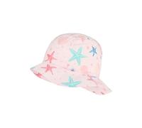 Sterntaler Hut Seesterne - Hut aus Baumwoll-Mischgewebe mit Seestern-Print, gefüttert mit Bio-Baumwoll-Batist, weich und bequem - Zartrosa, Größe 55
