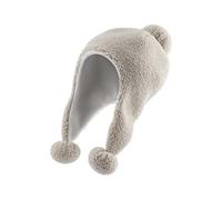 Sterntaler Inkamütze aus Teddyplüsch - Mädchen Wintermütze mit angeschnittenen Ohrenklappen - Kindermütze mit Bommeln, gefüttert mit Baumwollfleece - Natur, 51