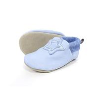 Sterntaler Jungen baby kruipschoen leer Flache Hausschuhe, Blau, 19/20 EU