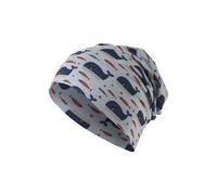 Sterntaler Slouch-Beanie Wale graublau - Junge - Gr. 47 cm