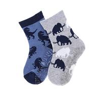 Sterntaler Jungen Fli Fli Air Dp Mammut+dino Hausschuh Socken, Hellgrau Mel, 24 EU