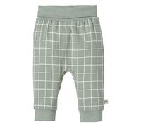 Sterntaler Jungen Hose Sommer Jersey Karo Hase Happy, Steingrün, 56 EU