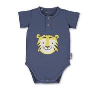 Sterntaler Jungen Kurzarm-Body mit Tiger-Motiv, Alter: 0-3 Monate, Größe: 50, Blau