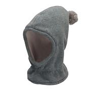 Sterntaler Jungen Schalmütze Mütze, Silber Meliert, 49