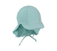 Sterntaler Jungen Schirmmütze mit Nackenschutz Bindeband, helltürkis, 49