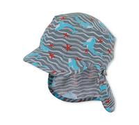 Sterntaler Jungen Schirmmütze mit Nackenschutz Mütze, Grau (Rauchgrau 566), X-Small (Herstellergröße: 51)