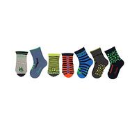 Sterntaler Jungen Söckchen 7er-Box, weiche und anschmiegsame Babysocken mit Wochentag-Motiven, aus Baumwollmischung, komfortabel und dehnbar - Mittelblau, Größe 19-22